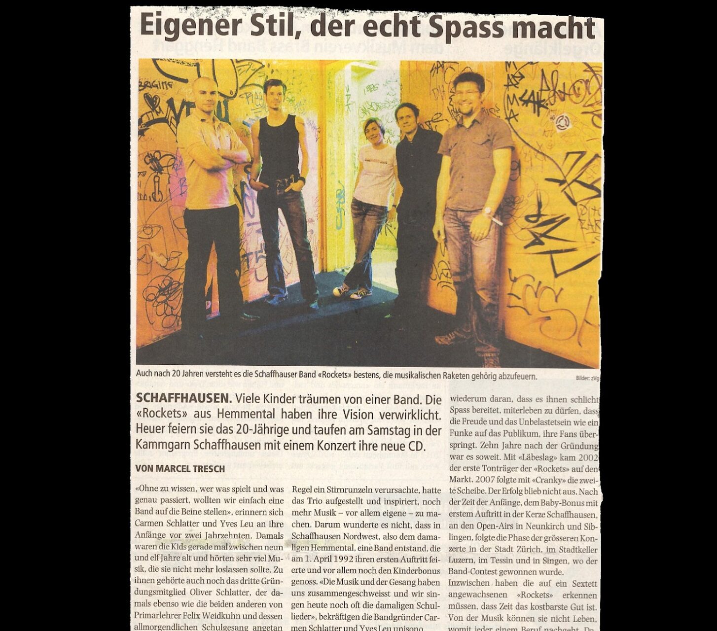 Rockets Taufen Ihre Single "Music" im Escherwyssplatz in Zürich (Exil) - www.exil.cl
